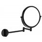 Miroir cosmétique double face à bras extensible en acier, finition noire - Endor Miroir cosmétique double face à bras extensible en acier, finition noire - Endor
