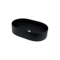 Lavabo ovale en granit noir de 55 cm avec plan - Delia Lavabo ovale en granit noir de 55 cm avec plan - Delia