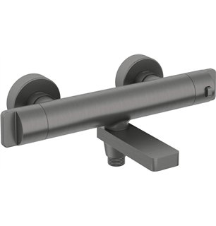 Mitigeur de baignoire Harty, thermostatique, titane