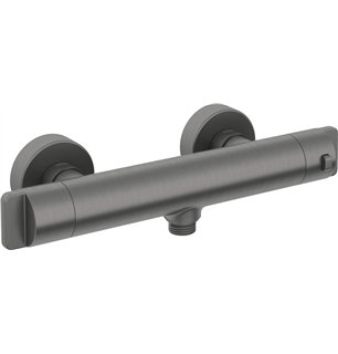 Mélangeur de douche Harty, thermostatique, titane