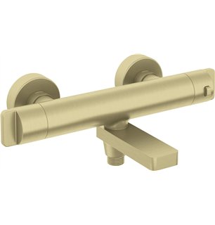 Mitigeur de baignoire Harty, thermostatique, or brossé