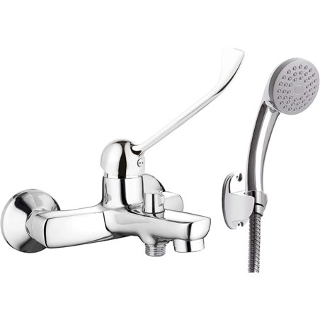 Karto Mélangeur baignoire, avec set de douche, avec levier clinique