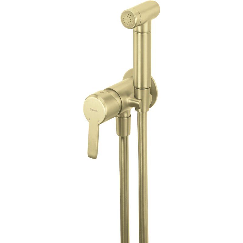 Mitigeur bidet encastré avec douchette en finition or brossé - Stapol Mitigeur bidet encastré avec douchette en finition or brossé - Stapol