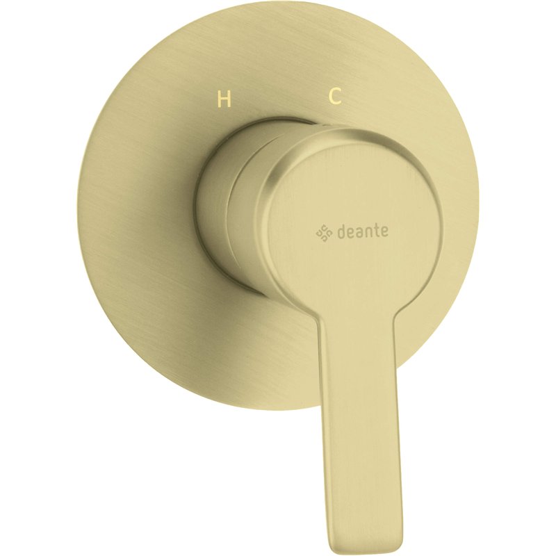Mitigeur de douche encastré sans interrupteur, finition or brossé - Stapol Mitigeur de douche encastré sans interrupteur, finition or brossé - Stapol