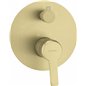Mitigeur de douche encastré avec interrupteur en finition or brossé - Stapol Mitigeur de douche encastré avec interrupteur en finition or brossé - Stapol