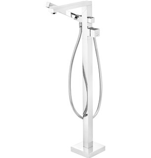 Vetox Mélangeur de baignoire, indépendant, avec kit de douche, chromé