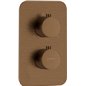 Elément externe pour boîtier thermostatique avec finition bronze brossé - Harty Elément externe pour boîtier thermostatique avec finition bronze brossé - Harty