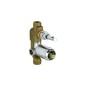 Mitigeur de douche encastré avec inverseur 2 sorties chrome - Naomi | Piralla Mitigeur de douche encastré avec inverseur 2 sorties chrome - Naomi | Piralla