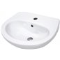 Lavabo suspendu en céramique avec base pour robinet blanc 45,7x36,4 cm - Veronik Lavabo suspendu en céramique avec base pour robinet blanc 45,7x36,4 cm - Veronik
