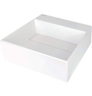 Sofyro Granite lavabo, plan de travail, avec plage de robinetterie - avec cache design, albâtre