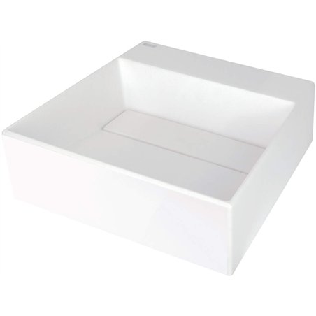 Sofyro Granite lavabo, plan de travail, avec plage de robinetterie - avec cache design, albâtre