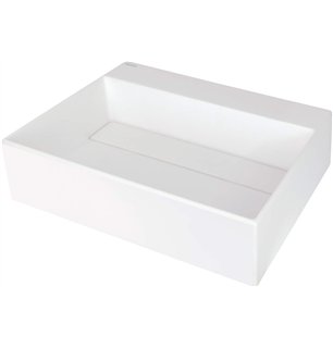 Sofyro Granite lavabo, plan de travail, avec plage de robinetterie - avec cache design, albâtre