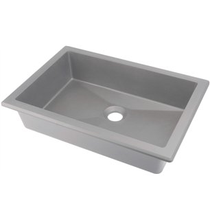 Lavabo Sofyro Granite, sous plan/encastré, gris métallisé