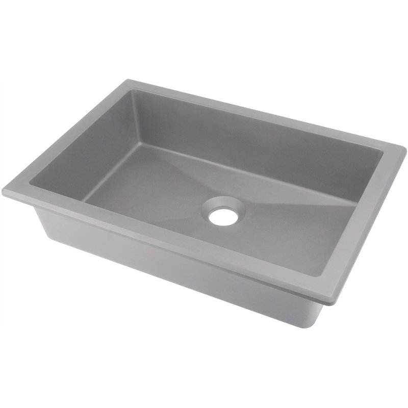 50x35 cm lavabo encastré en granit gris métallisé - Sofyro 50x35 cm lavabo encastré en granit gris métallisé - Sofyro