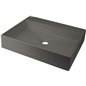 Vasque à poser en granit avec base pour robinet 50x40 cm anthracite métallique - Sofyro Vasque à poser en granit avec base pour robinet 50x40 cm anthracite métallique - Sofyro