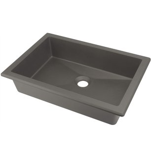 Sofyro Granite lavabo, sous plan/encastré, anthracite métallique