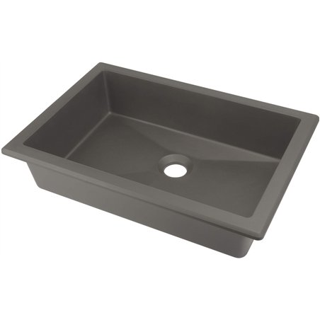 Sofyro Granite lavabo, sous plan/encastré, anthracite métallique