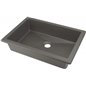 Lavabo encastré en granit finition anthracite métallique 50x35 cm - Sofyro Lavabo encastré en granit finition anthracite métallique 50x35 cm - Sofyro