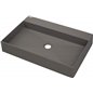 Vasque à poser en granit avec robinetterie anthracite métallique 40x60 cm - Sofyro Vasque à poser en granit avec robinetterie anthracite métallique 40x60 cm - Sofyro