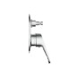 Mitigeur de douche encastré avec inverseur 2 sorties chrome - Naomi | Piralla Mitigeur de douche encastré avec inverseur 2 sorties chrome - Naomi | Piralla