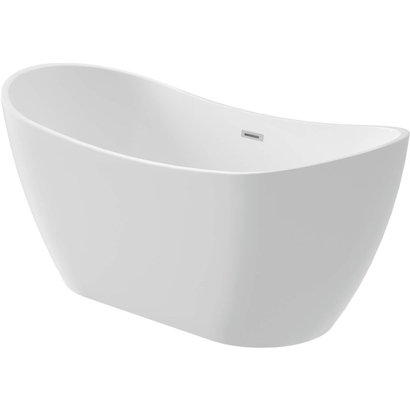 Baignoire autoportante en acrylique ovale 160x72 cm blanc - Stapol Baignoire autoportante en acrylique ovale 160x72 cm blanc - Stapol
