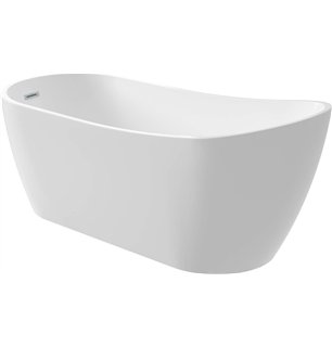 Stapol Baignoire en acrylique, autoportante, asymétrique - 170 cm, blanc