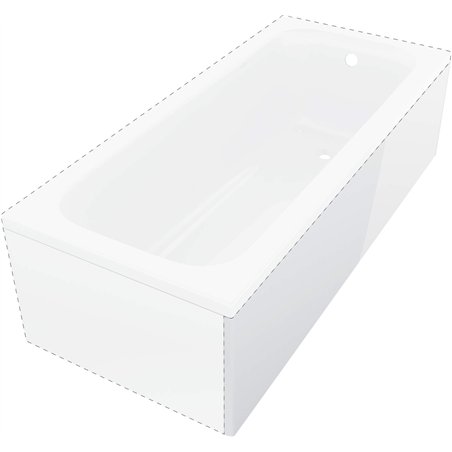 Arixo Paroi de baignoire, Arixo, 170 cm - grand côté, blanc