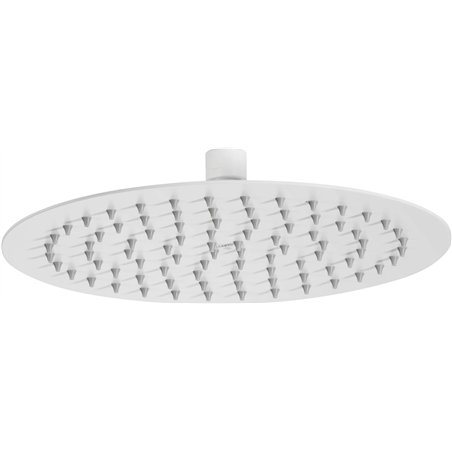 Meiks Douche de tête, acier - 250 mm, blanc