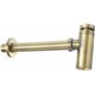 Kit de vidage pour lavabo rond avec finition or brossé Kit de vidage pour lavabo rond avec finition or brossé