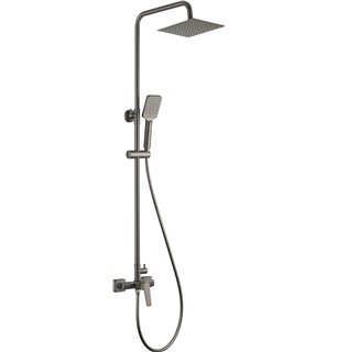 Vetox Colonne de douche, avec mitigeur de douche, titane