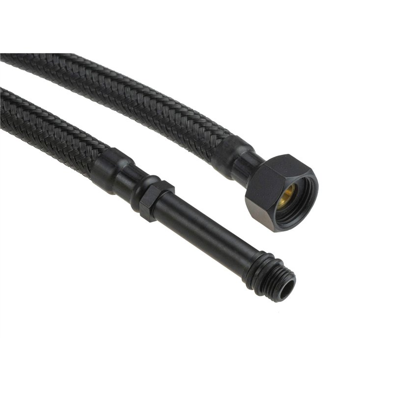 Tuyau de raccordement pour robinets de comptoir 40 cm noir Tuyau de raccordement pour robinets de comptoir 40 cm noir