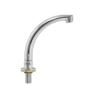 Bec orientable chromé pour lavabo 150 mm 1/2" M | Tecom