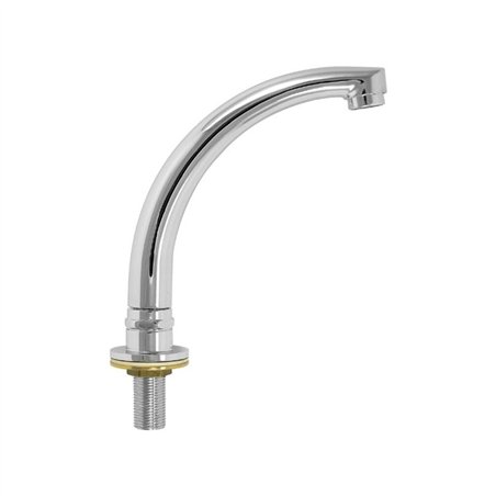 Bec orientable chromé pour lavabo 150 mm 1/2" M | Tecom