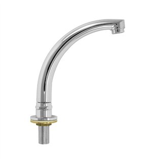 Bec orientable chromé pour lavabo 200 mm 1/2" M | Tecom