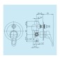 Mitigeur de douche encastré avec inverseur 2 sorties chrome - Naomi | Piralla Mitigeur de douche encastré avec inverseur 2 sorties chrome - Naomi | Piralla