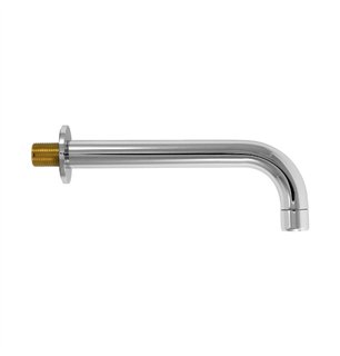 Bec de lavabo mural L chrome 200 mm 1/2" M | Tecom