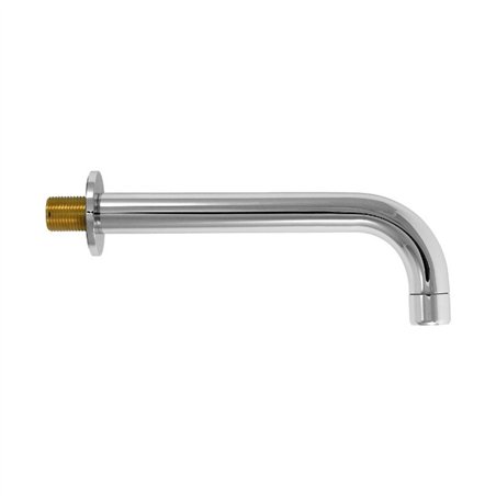 Bec de lavabo mural L chrome 200 mm 1/2" M | Tecom