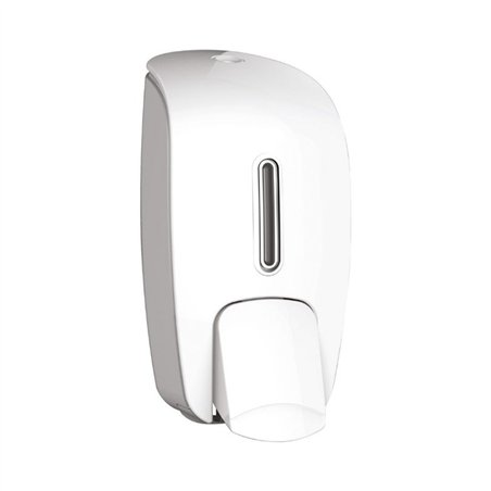 Distributeur de savon blanc/gris 800 ml avec clé - Deluxe | Tecom