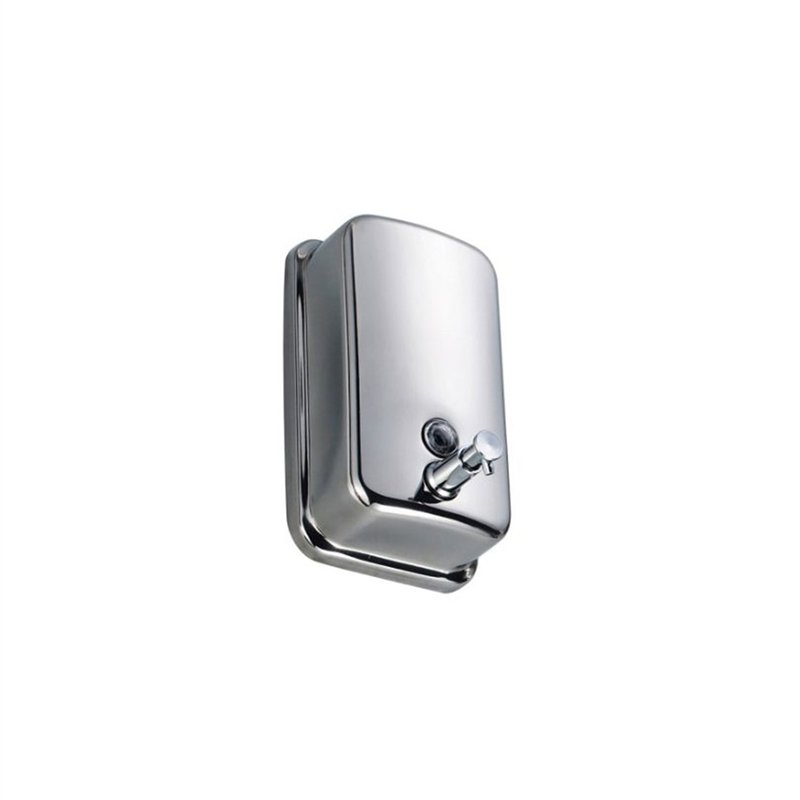 Distributeur manuel de savon liquide 500 ml en acier inoxydable avec clé | Tecom Distributeur manuel de savon liquide 500 ml en acier inoxydable avec clé | Tecom