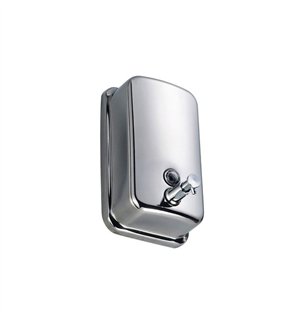Distributeur manuel de savon liquide 800 ml en acier inoxydable avec clé | Tecom