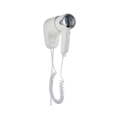 Sèche-cheveux mural à bouton-poussoir à 2 vitesses 230×90×175 mm - Smart Jet | Tecom