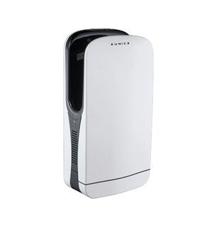 Sèche-mains électrique avec capteur 2050 W blanc/gris - Eunice | Tecom