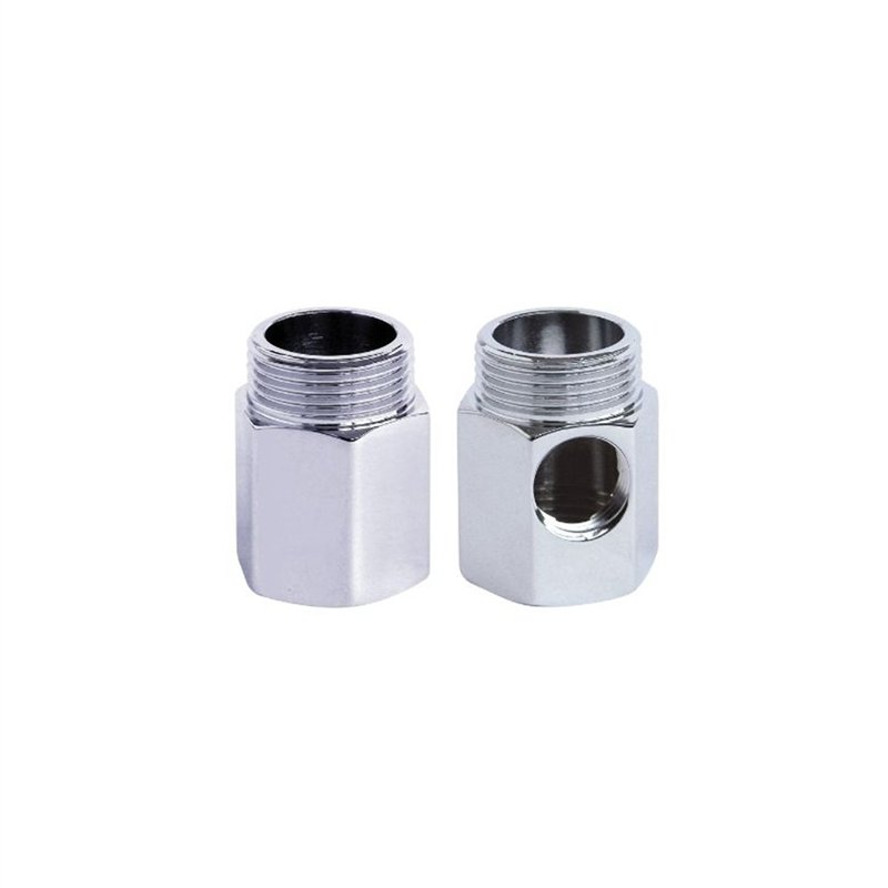 Paire d'entretoises fixes M/F 3/4"×3/8" chromées | Tecom Paire d'entretoises fixes M/F 3/4"×3/8" chromées | Tecom