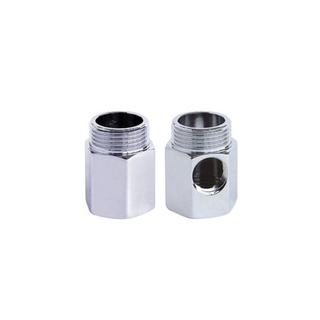 Paire d'entretoises fixes M/F 3/4"×3/8" chromées | Tecom
