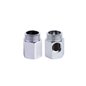 Paire d'entretoises fixes M/F 3/4"×3/8" chromées | Tecom Paire d'entretoises fixes M/F 3/4"×3/8" chromées | Tecom
