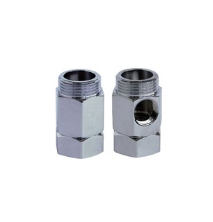 Paire d'entretoises chromées 3/4"×3/8" | Tecom