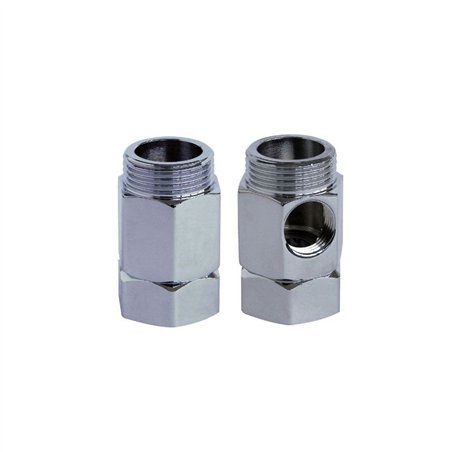Paire d'entretoises chromées 3/4"×3/8" | Tecom