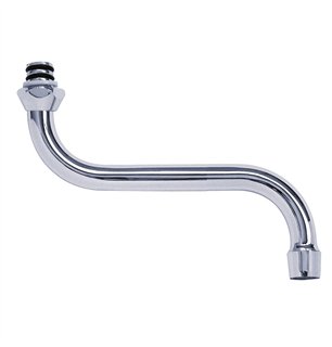 Bec d'évier en S chromé 3/4″×18 mm 200 mm | Tecom