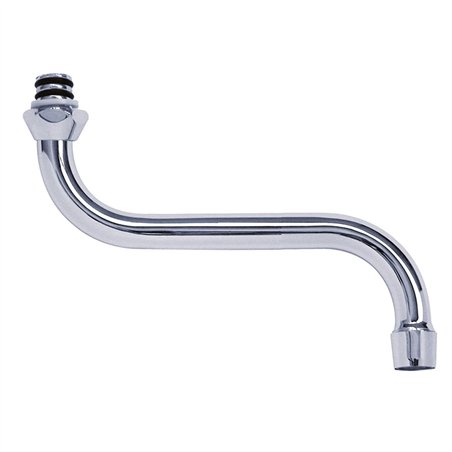 Bec d'évier en S chromé 3/4″×18 mm 200 mm | Tecom