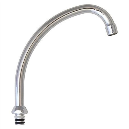 Jota chromé bec mélangeur monotrou 3/4"×18 mm 150 mm | Tecom